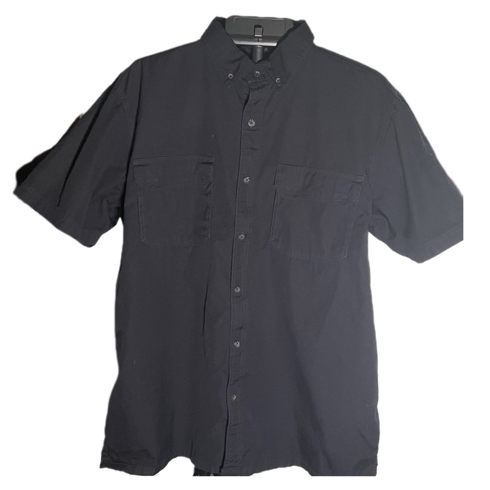 Eotac Operator Grade Short Sleeve Button Up Shirt Blue/Navy Large